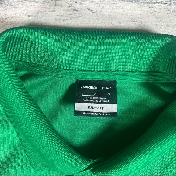 Nike Golf Men’s Sonic Performance Polo Shirt Green Size Large Fast Food - Picture 5 of 6